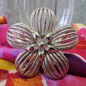 Enchanted Blossom ,Whimsical Flower Vintage Brooch Pin